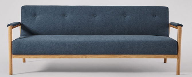Darcy Scandinavian-style sofa bed at Swoon Editions