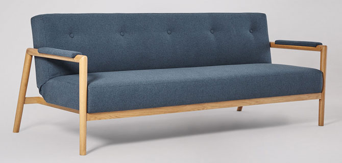 Darcy Scandinavian-style sofa bed at Swoon Editions