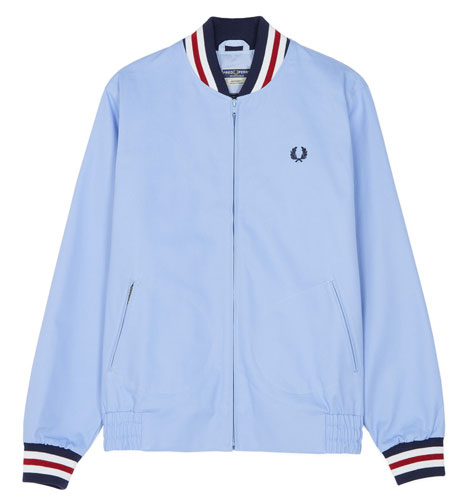 Fred Perry Original Tennis Bomber Jacket in sky blue