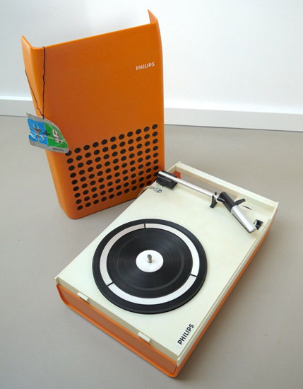 1970s Patrice Dupont-designed Philips 113 space age record player on eBay