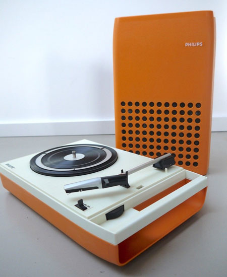 1970s Patrice Dupont-designed Philips 113 space age record player on eBay