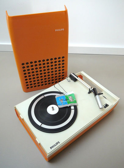 1970s Patrice Dupont-designed Philips 113 space age record player on eBay
