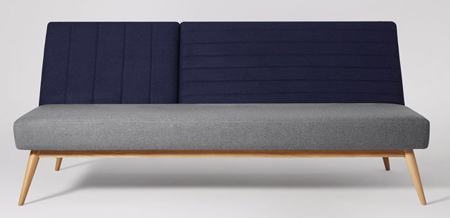 Scarlett micentury-style sofa beds at Swoon Editions