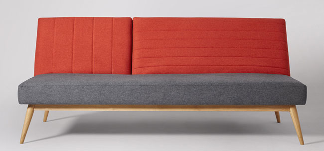 Scarlett micentury-style sofa beds at Swoon Editions