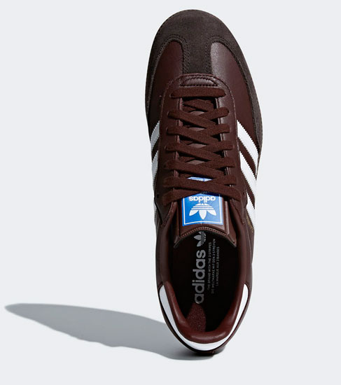 WTS   Brand New Adidas Samba leather white / lucid blue size