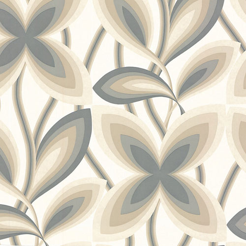 1960s Starflower wallpaper reissued in three shades