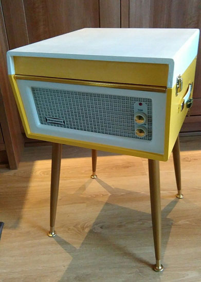 Fully refurbished 1960s Dansette Bermuda record player on eBay