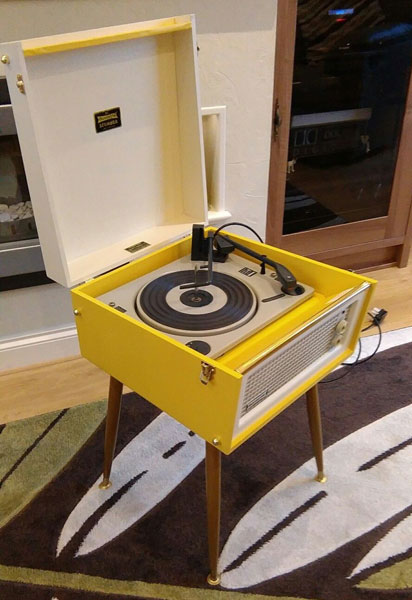 Fully refurbished 1960s Dansette Bermuda record player on eBay