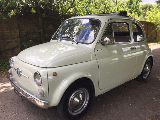 1967 Fiat 500 in cream on eBay