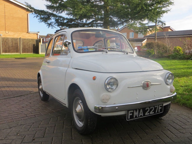 1967 Fiat 500F car on eBay