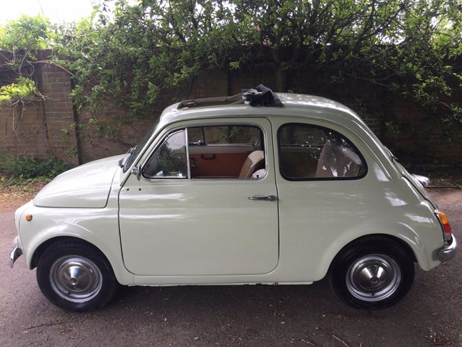 1967 Fiat 500 in cream on eBay