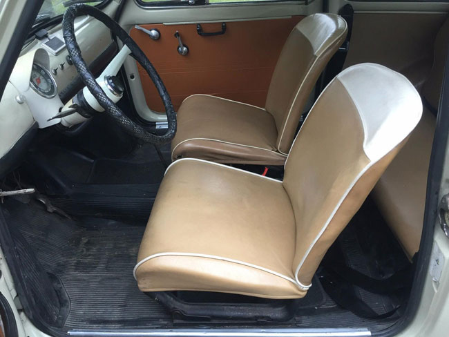 1967 Fiat 500 in cream on eBay