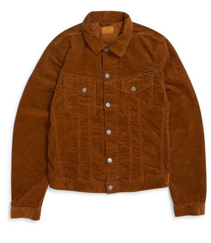 Billy brown cord trucker jacket by Nudie Jeans