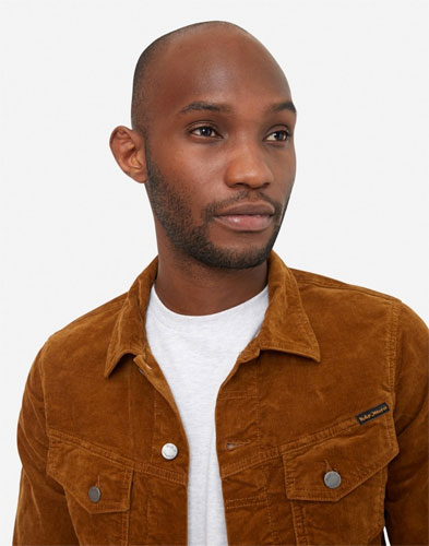 Billy brown cord trucker jacket by Nudie Jeans