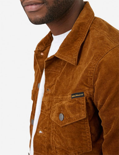 Billy brown cord trucker jacket by Nudie Jeans