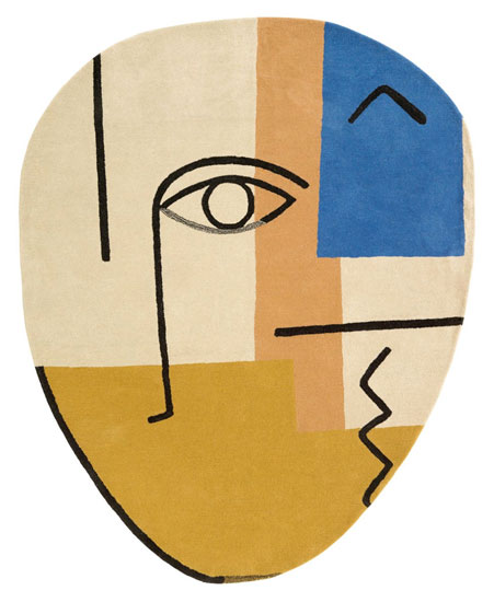 1950s-style abstract Eye and Face rugs at Habitat