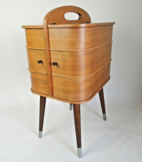 Original 1950s midcentury sewing box on eBay