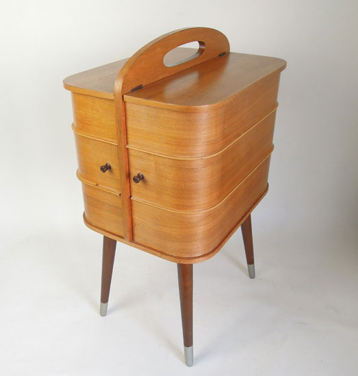 Original 1950s midcentury sewing box on eBay