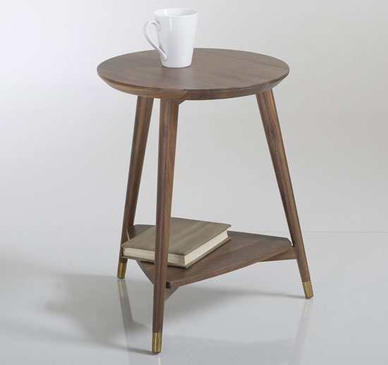 Watford Vintage Walnut Side Table at La Redoute