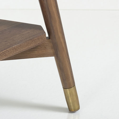 Watford Vintage Walnut Side Table at La Redoute