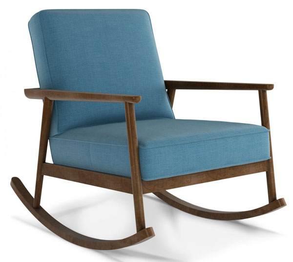 Jemima mid-century rocking chair at Arlo and Jacob