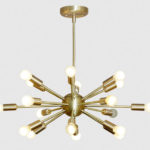 Retro brass sputnik light at Inscapes Design