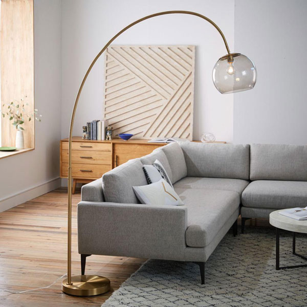 Brass Overarching Floor Lamp at West Elm