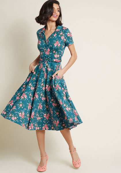 1950s Caterina swing dress at Collectif