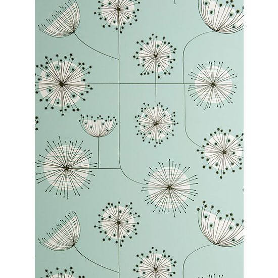 Midcentury Dandelion Mobile wallpaper range by MissPrint