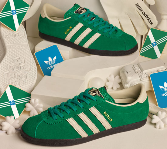 Adidas Dublin trainers back with a St Patrick’s Day finish