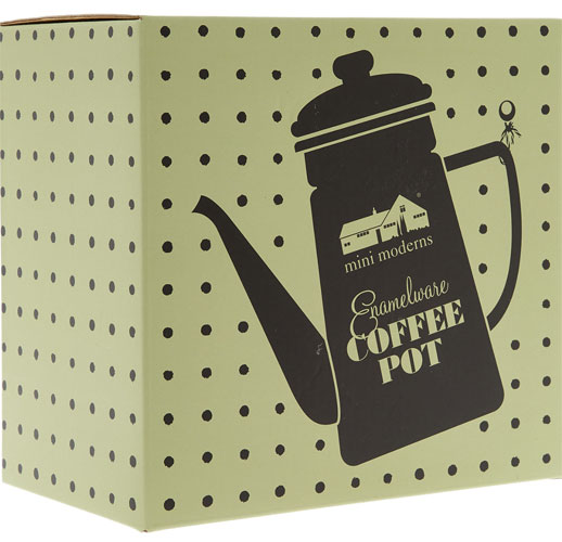 Bargain spotting: Mini Moderns retro enamel coffee pot at TK Maxx