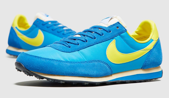 nike blue and yellow trainers