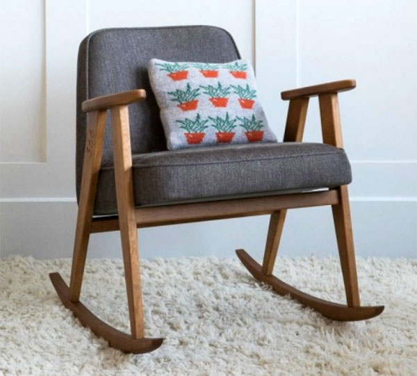1960s Josef Chierowski-designed 366 rocking chair