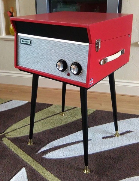 Refurbished 1960s Dansette Senator record player on eBay