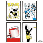 Pop art-style Beano prints by Art & Hue