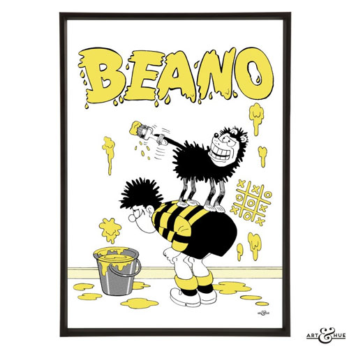 Pop art-style Beano prints by Art & Hue