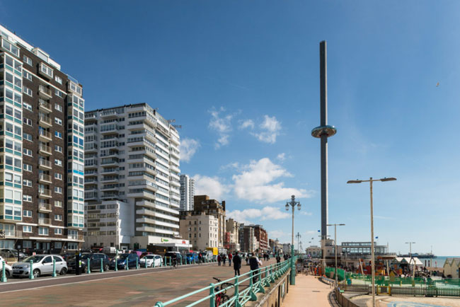 1960s living: Apartment in the Richard Seifert-designed Bedford Towers in Brighton, East Sussex