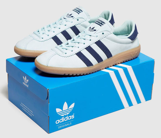 1970s Adidas Bermuda trainers get a green leather makeover