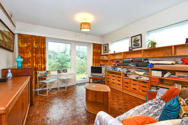 Retro house: 1960s time capsule for sale on the Edgcumbe Park estate in Crowthorne, Berkshire