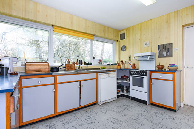 Retro house: 1960s time capsule for sale on the Edgcumbe Park estate in Crowthorne, Berkshire