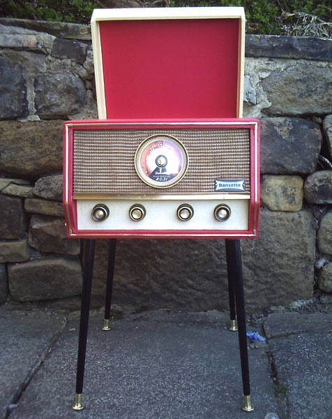 Restored 1960s Dansette RG31 record player and radio on eBay