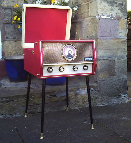 Restored 1960s Dansette RG31 record player and radio on eBay