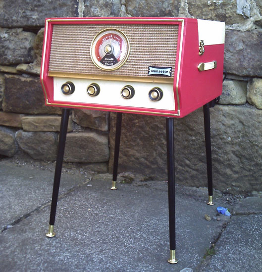 Restored 1960s Dansette RG31 record player and radio on eBay