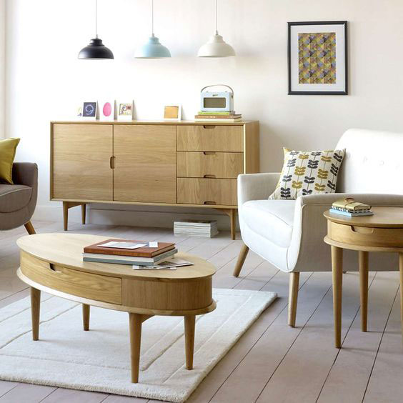 Retro Skandi living room range at Dunelm