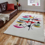 Inaluxe retro abstract rugs at Dunelm