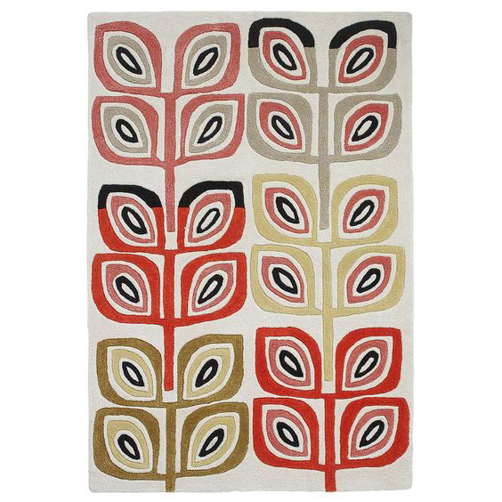 Inaluxe retro abstract rugs at Dunelm