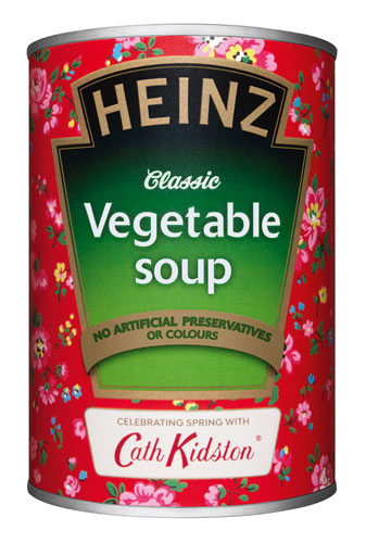 Heinz x Cath Kidston limited edition soup cans