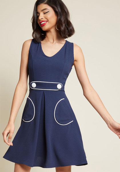 Smak Parlour retro A-line dress at Modcloth