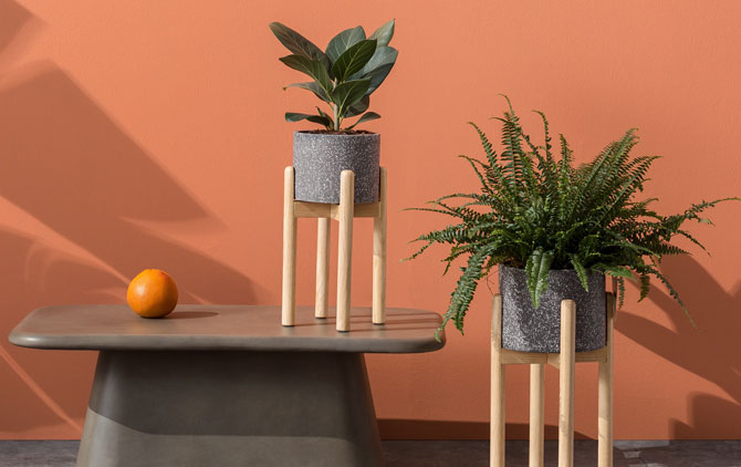 Hakuun retro planters at Made