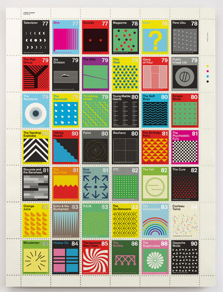 Post-punk stamp album print by Dorothy